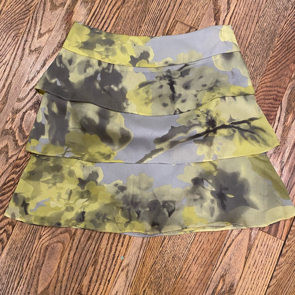 Layered flowy printed skirt from the limited